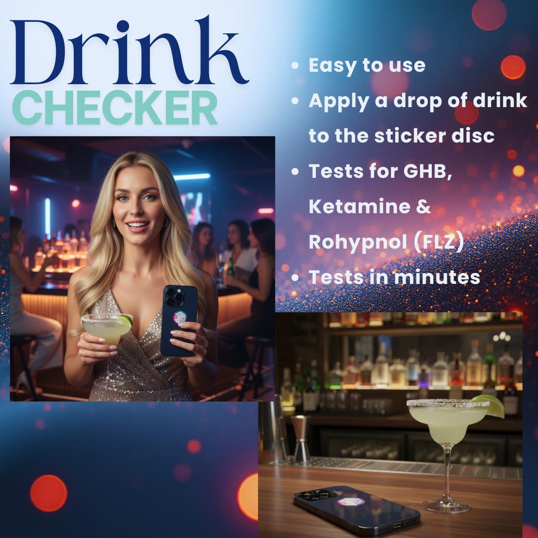 Drink Check Test Stickers