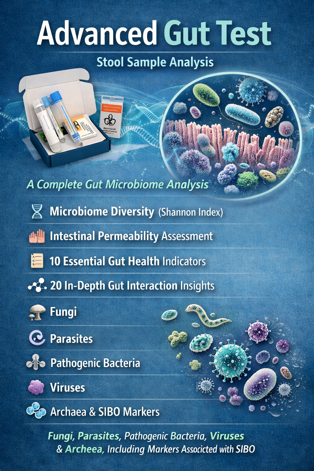 Advanced Gut Health Test 75+ markers